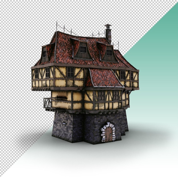 Casa Medieval Simples, creation #8507