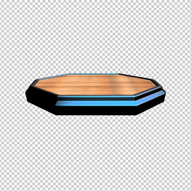 PSD tabla 3d sin fondo en png