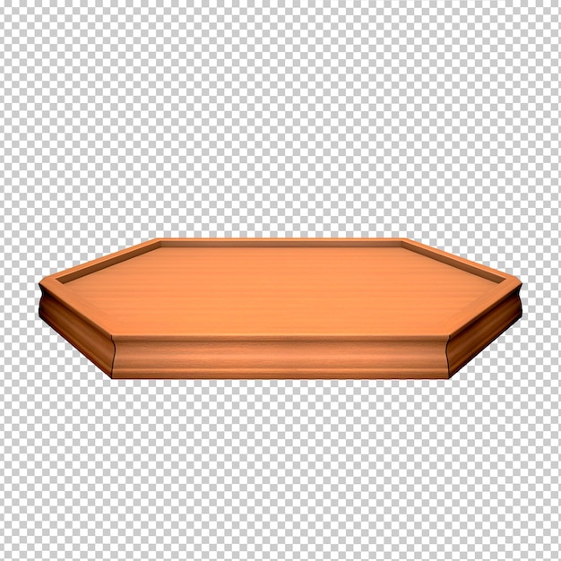 PSD tabla 3d sin fondo en png