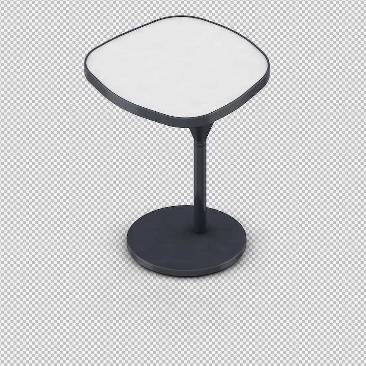 PSD tabla 3d isométrica render