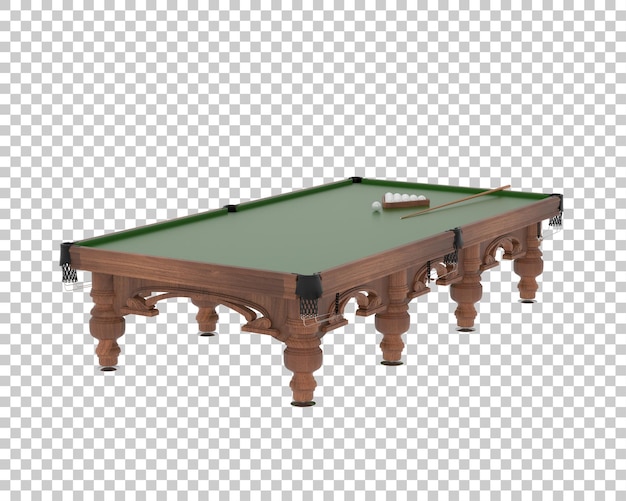 Tabla de billar aislada en el fondo Ilustración de renderización 3D