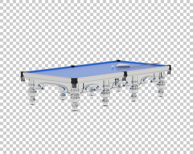 Tabla de billar aislada en el fondo Ilustración de renderización 3D