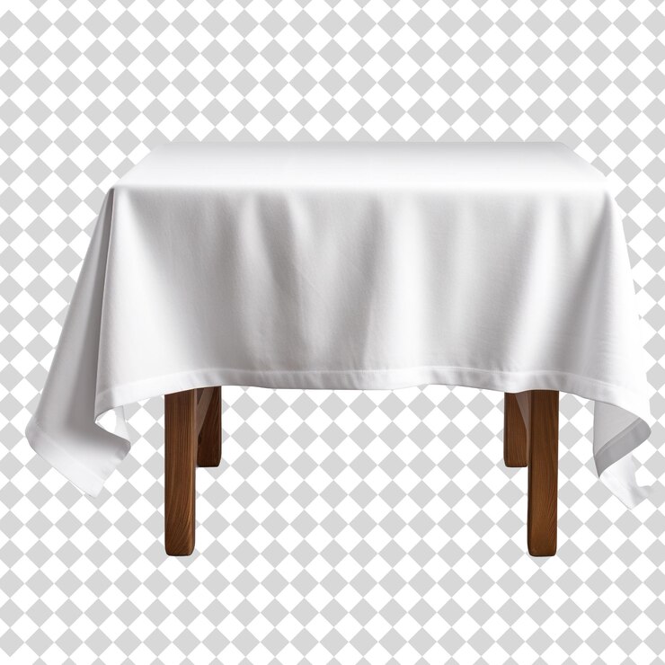 PSD una tabla blanca aislada en un archivo psd de fondo transparente
