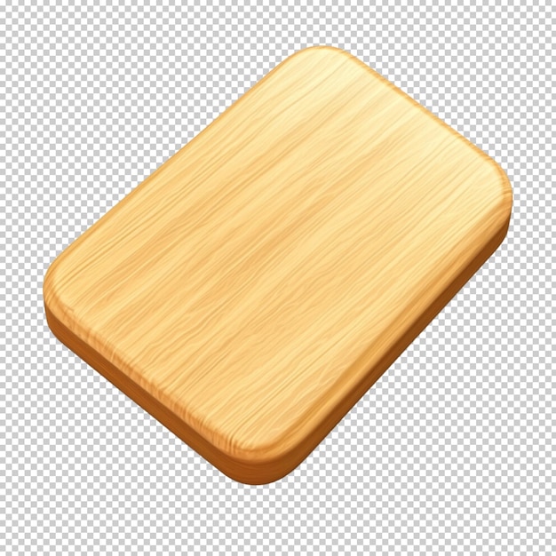 Tabla y cartel de madera aislados sobre un fondo transparente