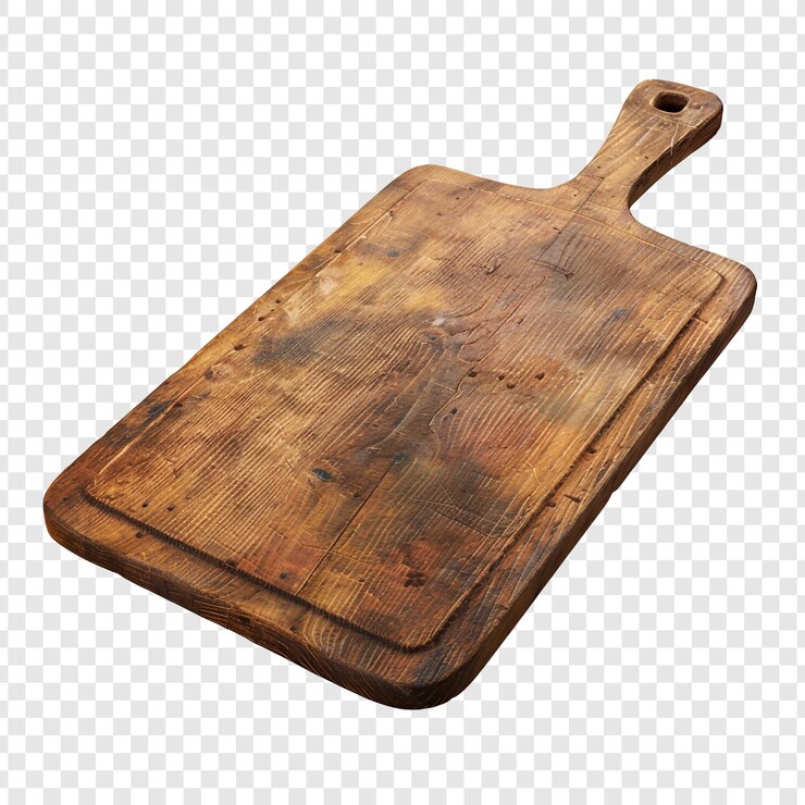 PSD tabla de corte de madera rústica