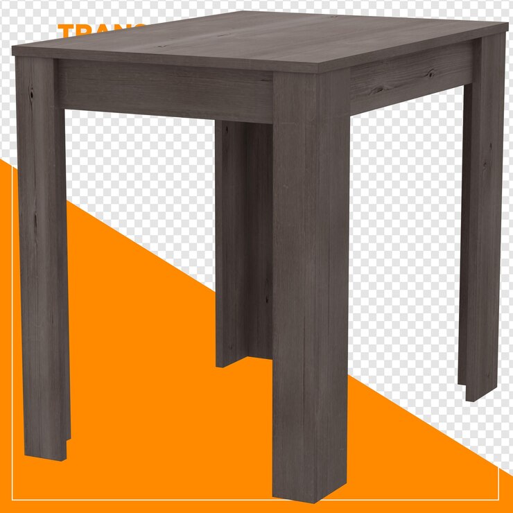 PSD tabla cuadrada de renderización 3d con fondo transparente