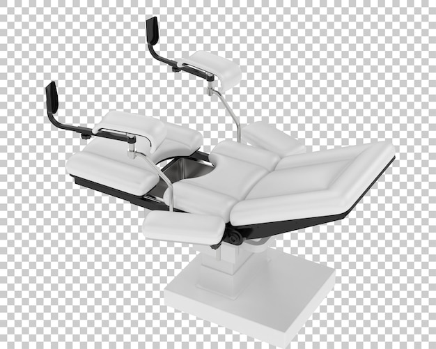 Tabla de examen médico en un fondo transparente Ilustración de renderización en 3D