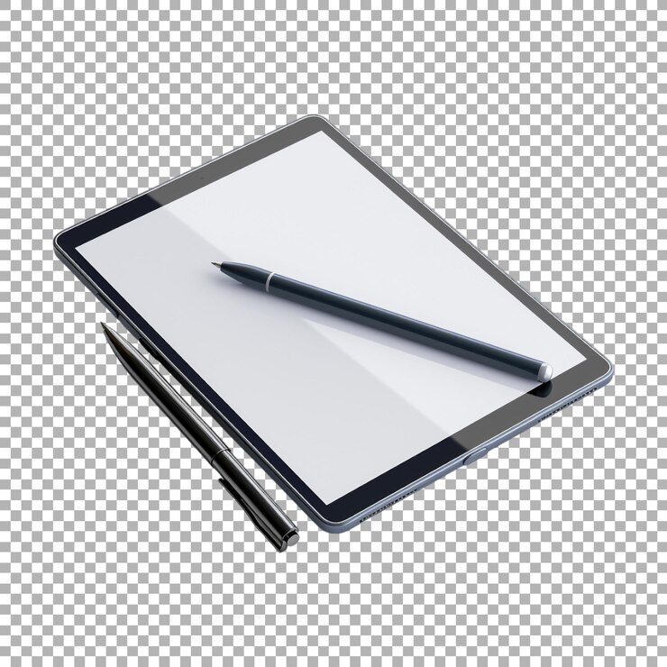 PSD tabla gráfica para diseñar con stylus en un fondo transparente generada por ai