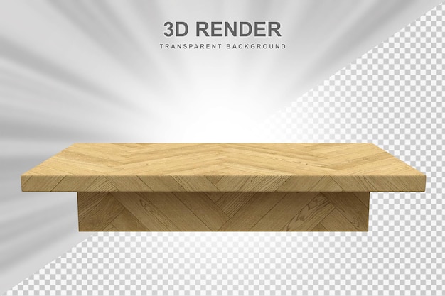 Tabla de madera en 3d