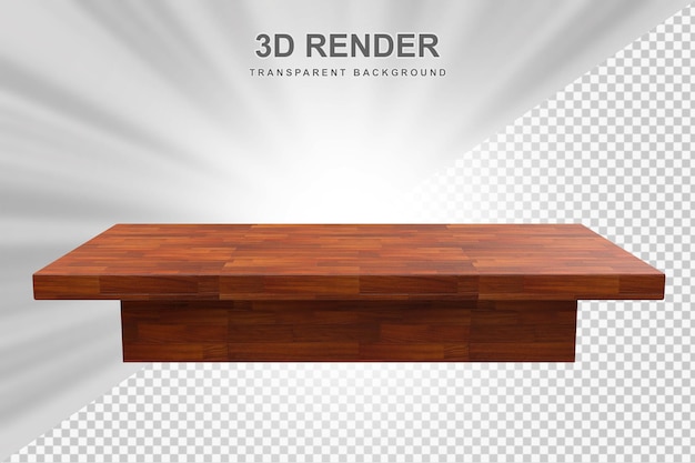 Tabla de madera en 3d