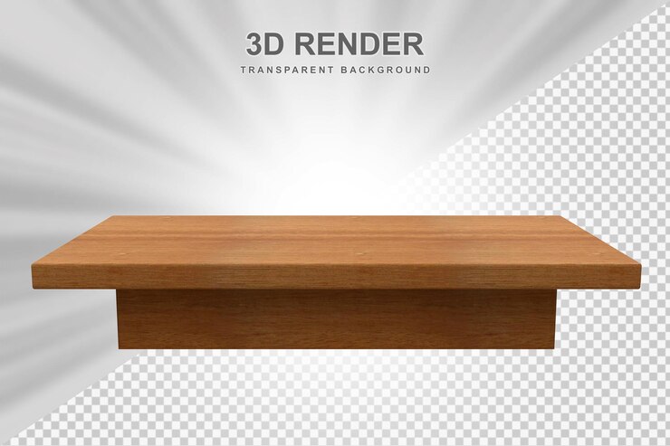 PSD tabla de madera en 3d