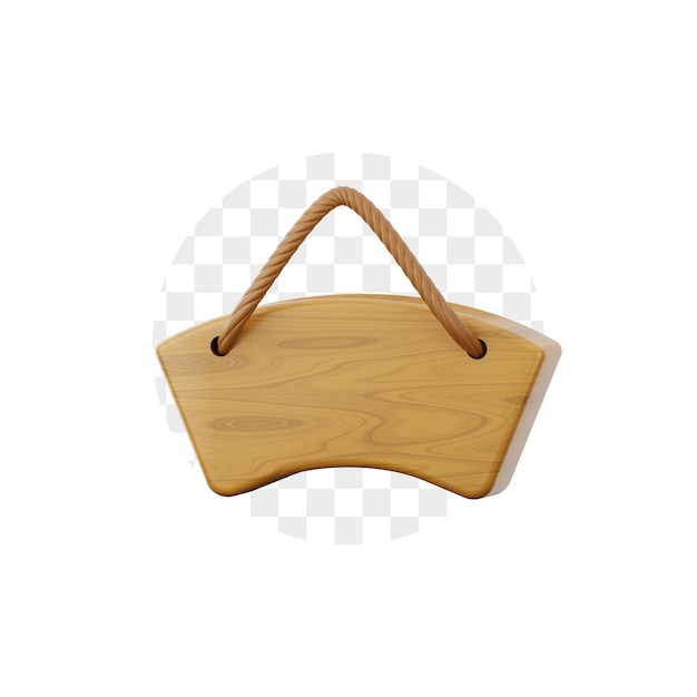 Tabla de madera colgante