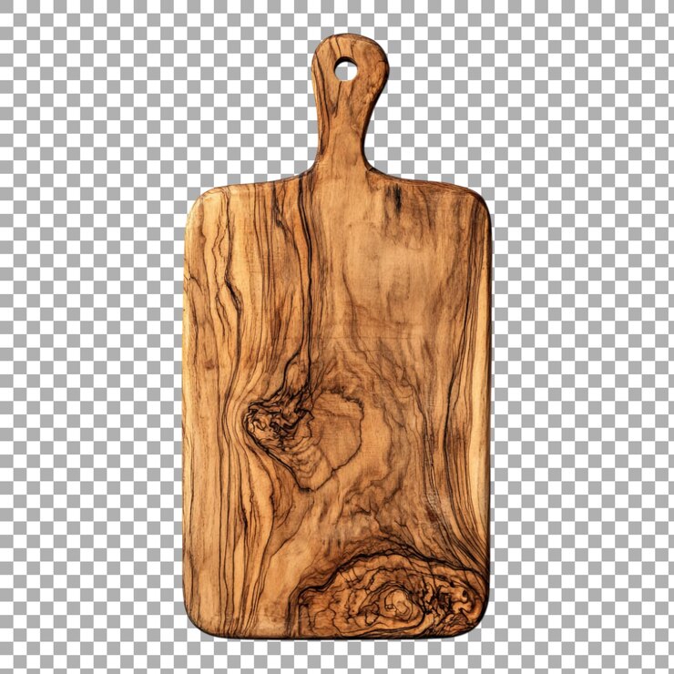 PSD tabla de madera png cortada contra un fondo transparente
