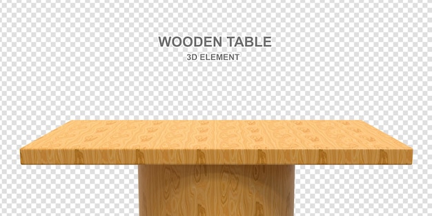 Tabla de madera PSD en 3D