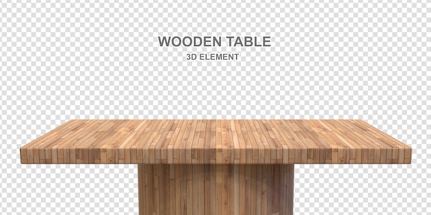 Tabla de madera PSD en 3D