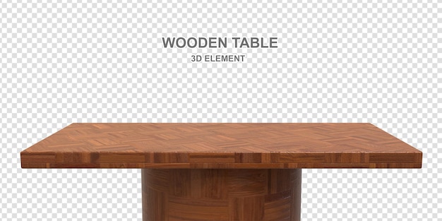 Tabla de madera PSD en 3D