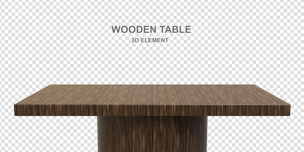 Tabla de madera PSD en 3D