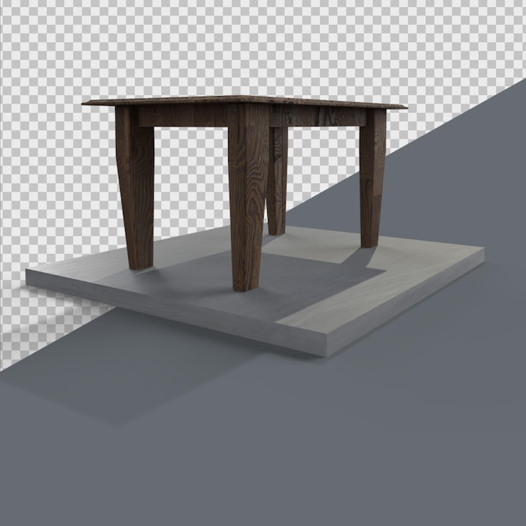 PSD tabla de renderizado 3d
