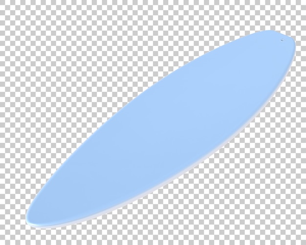 PSD tabla de surf aislada en el fondo ilustración de renderización 3d
