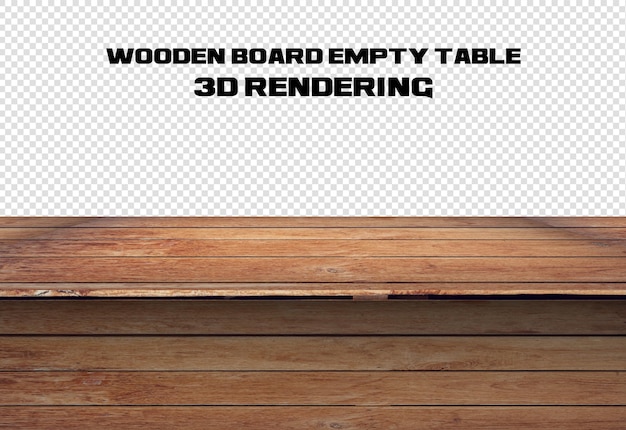 Tabla vacía de tablero de madera