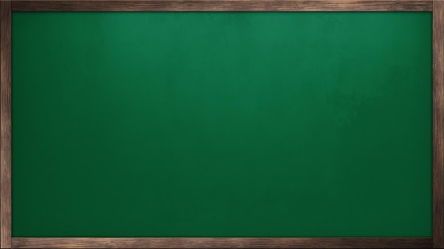 Tabla verde vacía Tabla negra en blanco con textura Tabla de anuncios marco de madera