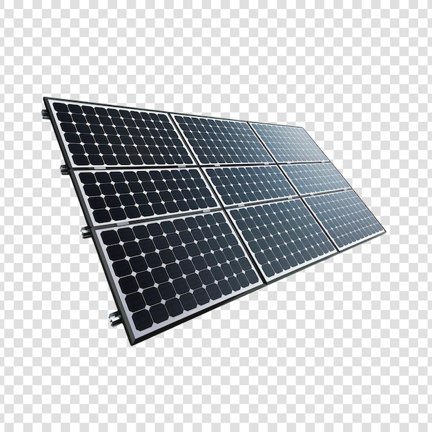 PSD tablas de energía solar para el techo un fondo transparente