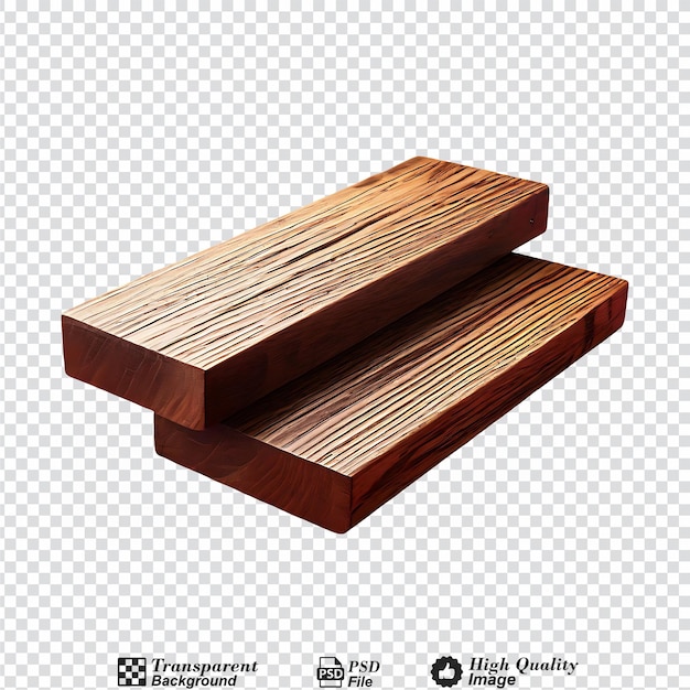 Tablas de madera 2x4 aisladas sobre un fondo transparente