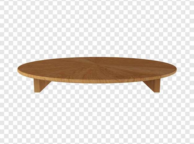 Une Table Basse Avec Un Fond Blanc