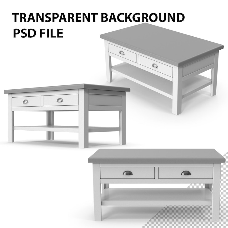 PSD table basse png