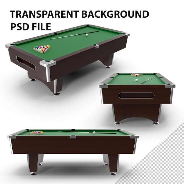 PSD table de billard 8 pieds png