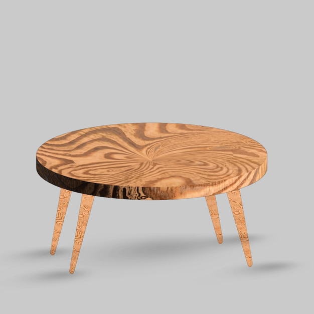 PSD table en bois de cercle psd premium