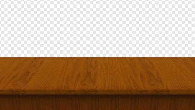 PSD table en bois sombre