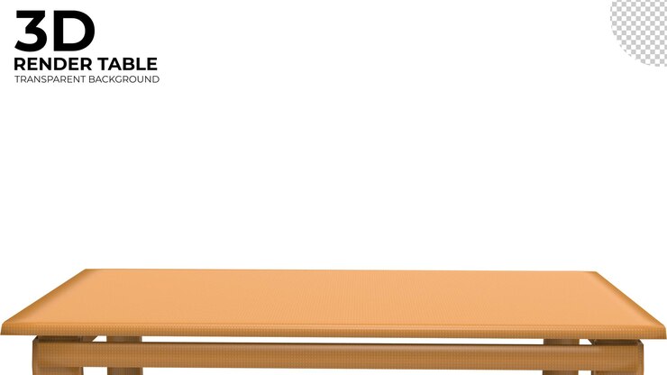 PSD une table en bois vide pour afficher le produit avec un fond transparent