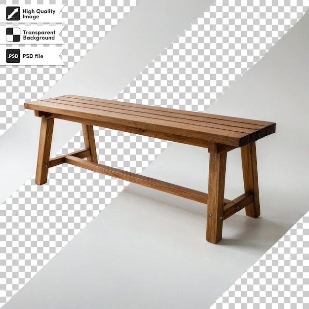 Table Et Chaise En Bois Psd Sur Fond Transparent Avec Couche De Masque Modifiable