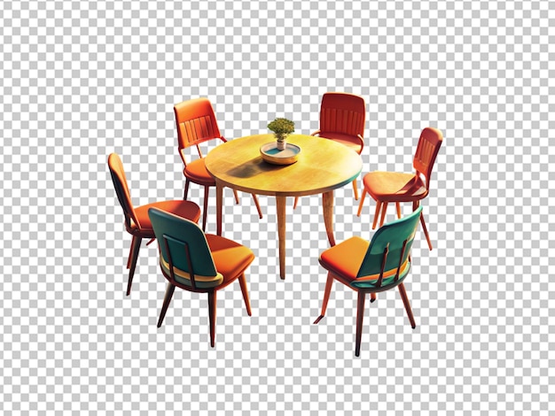 PSD table et chaises