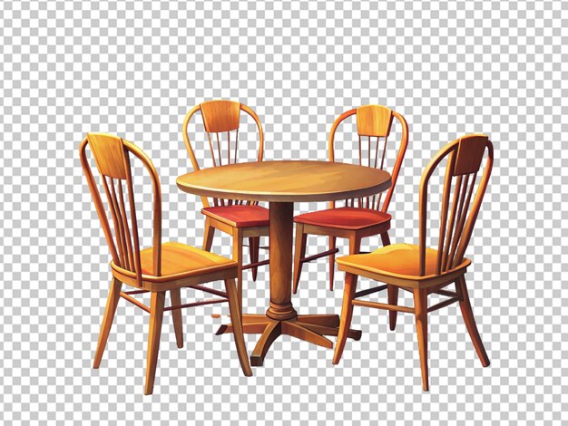 PSD table et chaises