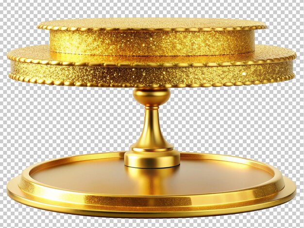 PSD table de cuisine plaquée en or de luxe