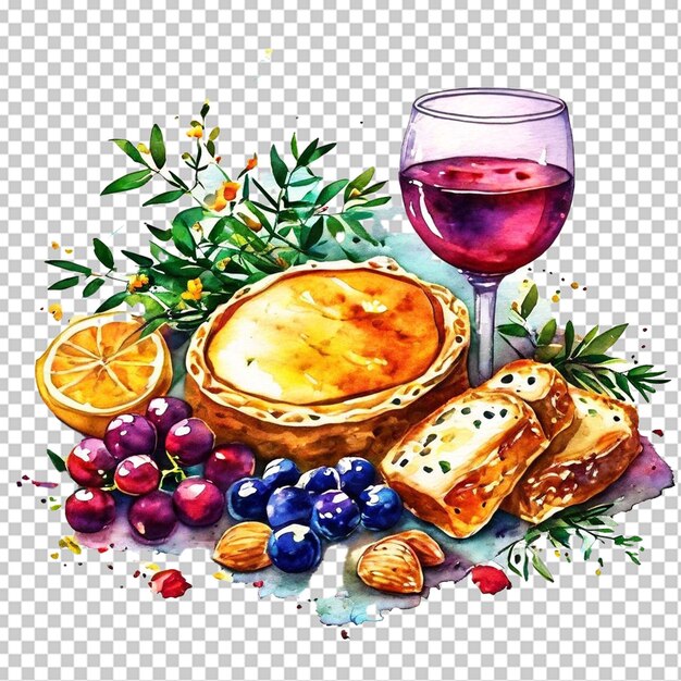 PSD la table est prête pour le rituel traditionnel de l'assiette du seder, la fête juive de la pâque, la coupe du kiddush.