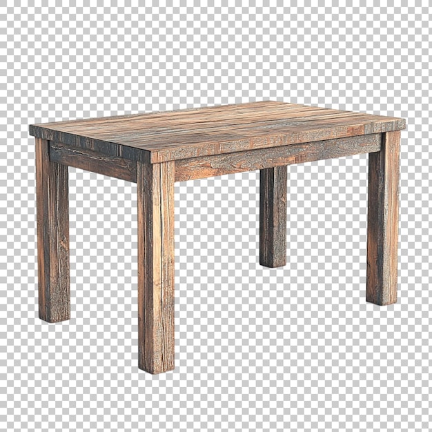 Table isolée sur fond transparent