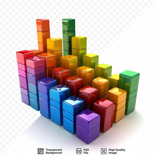 PSD tableau en boîte coloré