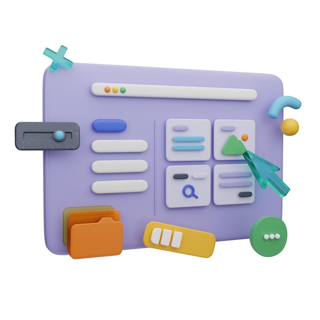 Tableau de bord d'administration du site Web