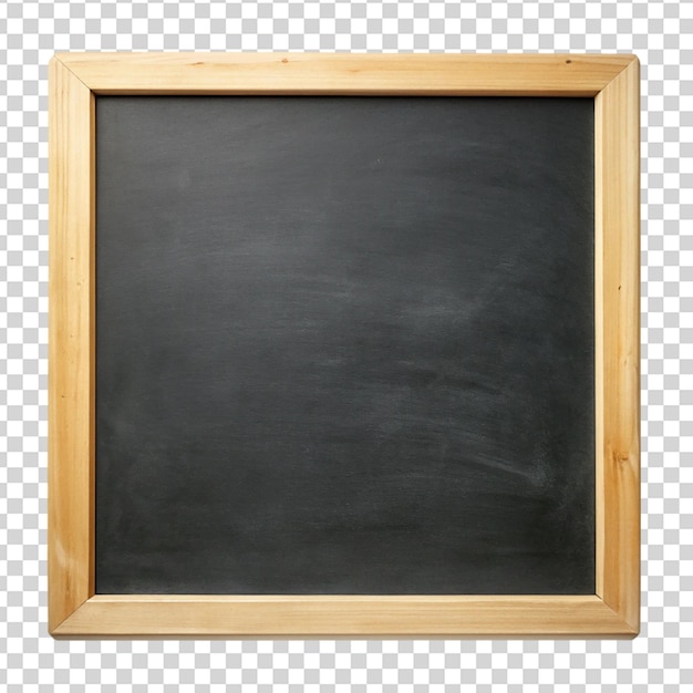 Tableau noir isolé sur fond transparent