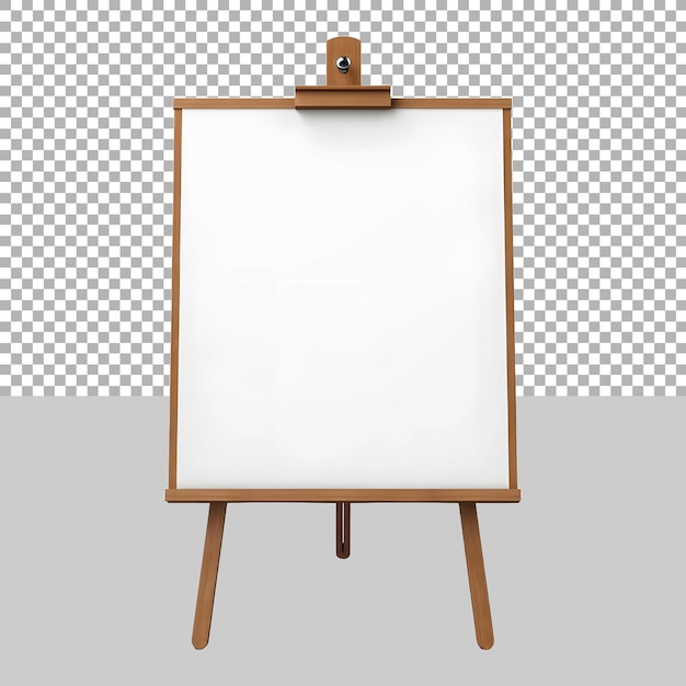 Tableau de papier blanc avec écriture à la main sur fond transparent Ai généré