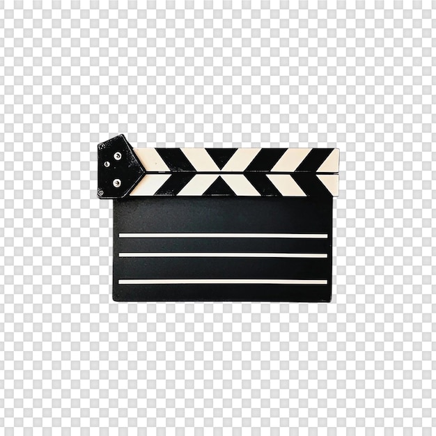 Tablero de azote de película aislado sobre fondo transparente