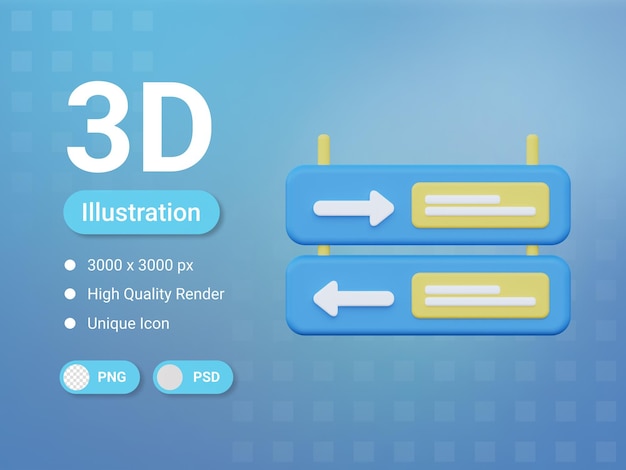 Tablero de dirección 3d