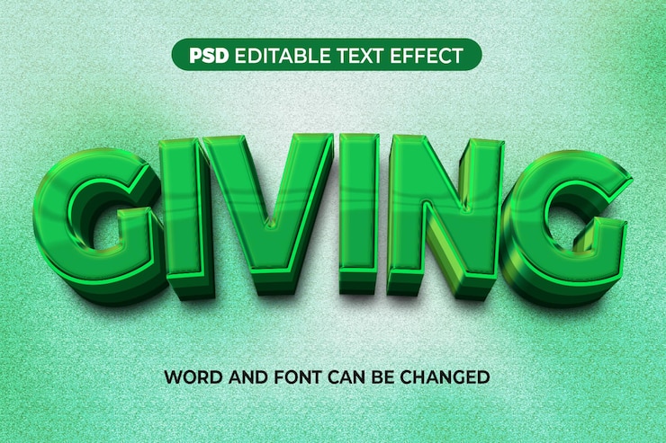 PSD tablero efecto de texto 3d psd