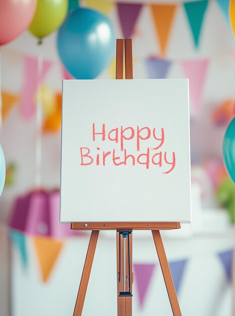 tablero de felicitaciones de cumpleaños con texto editable