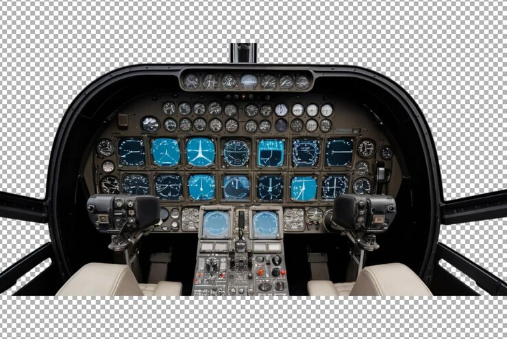 PSD tablero de instrumentos de la cabina del helicóptero