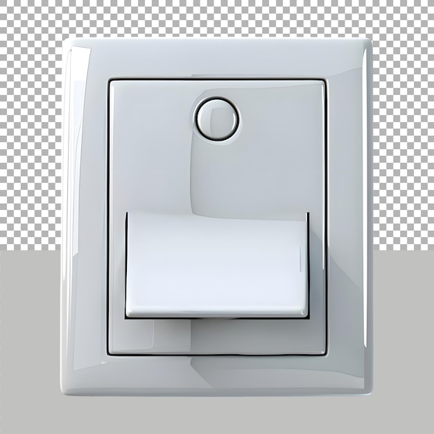 Tablero de interrupción blanco en fondo transparente Generado por Ai