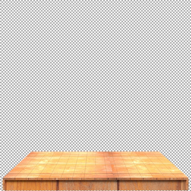 Tablero de madera 3d render aislado